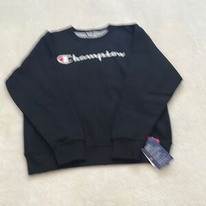 Champion Men’s Medium Powerblend Fleece Black Sweatshirt. NWT’s.